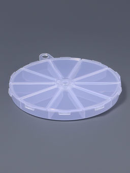 Органайзер для хранения мелочей, 10 ячеек, d=12.8×1.5 см, прозрачный