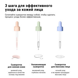 The Act Набор сывороток 4 : для сияния кожи лица; увлажняющая; масло для лица  фото 7