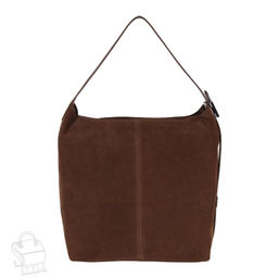 Сумка женская кожаная 3349QAA brown Polina&Eiterou  в Новосибирске