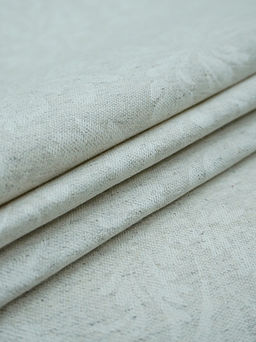 Полульняной жаккард Перепев цв.св.бежево-серый, ш.1.6м, лен-50%, хлопок-50%, 210гр/м.кв - Купава фото 4