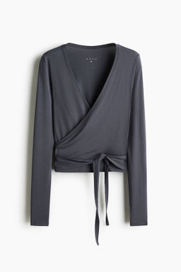 Top de deporte cruzado en modal - H&m фото 2