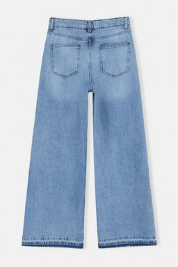 Mavi DOKUMLU Yuksek Bel %100 Pamuk Wide Leg Jeans TWOSS26JE00229 - Trendyolmilla фото 3
