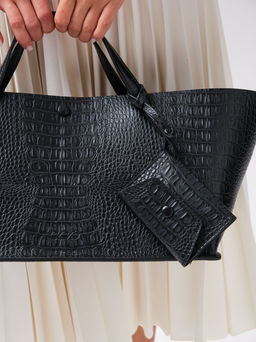 Сумка Dari DBR 31136 черный/крок  фото 4