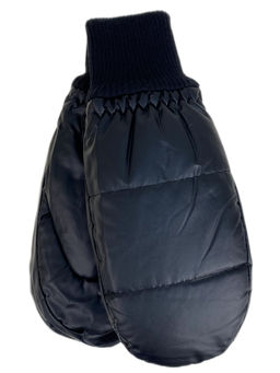 Зимние женские варежки с подкладом из искусственного меха, цвет черный