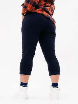 Бриджи хлопок 95, лайкра 5%темно-синие - Binita фото 7