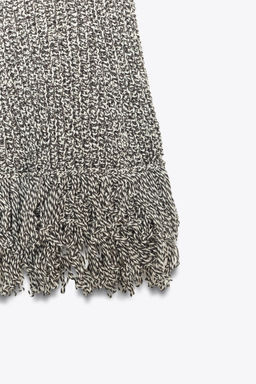 FITTED KNIT TOP WITH FRINGING - Zara фото 6