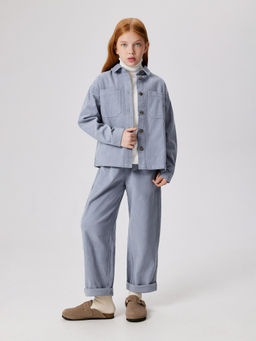 ACOOLA / Куртка детская для девочек Eden серо-голубой фото 2