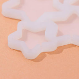 Форма для леденцов новогодняя Доляна Звёзды, силикон, 15.5?13.5?0.7 см, 6 ячеек, белая