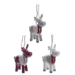Украшение новогоднее "Олень", L7 W4,5 H8,5 см, 3в.