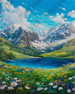 Алмазная мозаика на подрамнике 40x50 Природа / YSG28401 /уп 30/