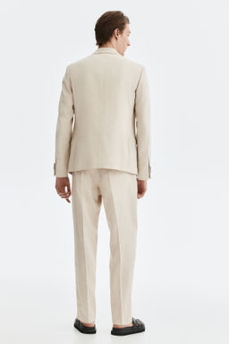 Pantal?n sastre en mezcla de lino Regular Fit - H&m фото 4