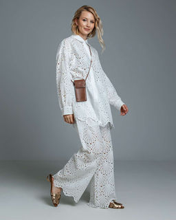 Брюки палаццо шитьё  100% хлопок - Sahar art lab фото 17