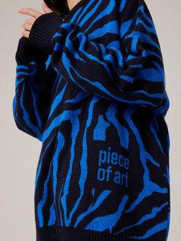 Джемпер женский 1231153006 black/blue - Eleganzza фото 4