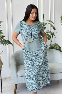 Платье Натали хлопок с капюшоном