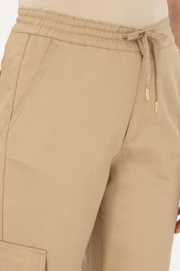 Женские брюки песочного цвета из парусины Неожиданная скидка в корзине - U.s. polo assn фото 5
