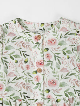 Платье хлопковое "Розы"