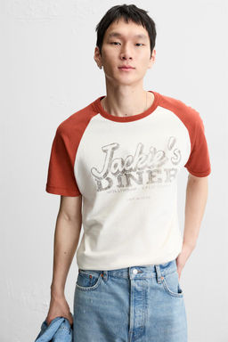FADED PRINTED T-SHIRT - Zara фото 6