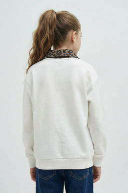 Overshirt Fit Bask_l_ __i Yumu_ak T_yl_ Sweatshirt K_z _ocuk - Defacto фото 4