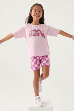 Пижамный комплект пыльной розы для девочки - U.s. polo assn фото 3