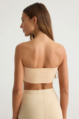 TRENDYOLMILLA Siyah-Ten 2li Seamless/Dikissiz Balensiz Kapl? Bandeu Orme Sutyen THMSS25SU00010 фото 17