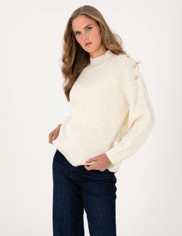 Ekru Comfort Fit Kazak