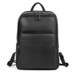 Рюкзак мужской, кожа, MIRONPAN 21663 Черный