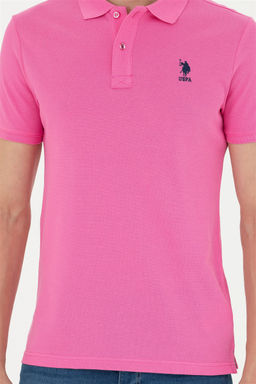 Мужская розовая базовая футболка - U.s. polo assn фото 6