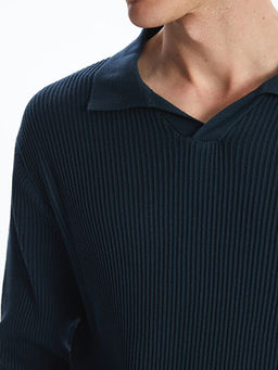 Polo Yaka Erkek Triko Kazak