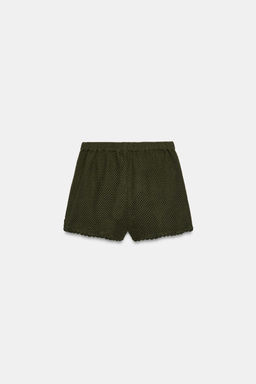 SHORTS COMBINADOS CROCHET / Khaki - Zara фото 8