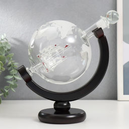 Винный набор сувенирный «Корабль в шаре»: графин 800 мл, 2 бокала по 250 мл