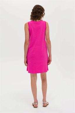 Женское трикотажное платье цвета фуксии Неожиданная скидка в корзине - U.s. polo assn фото 5