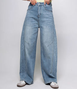 Джинсы #КТ15108, голубой