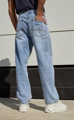 Джинсы муж. F2308-3 l.blue - Fine joyce фото 5