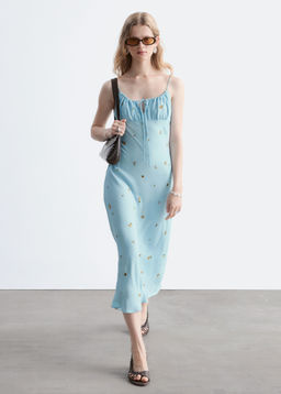 Vestido midi con cordones de ajuste - H&m фото 4