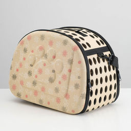 Складная сумка-переноска с отдельным входом, материал EVA, 43,5 х 28 х 33 см, бежевая - Пижон фото 3