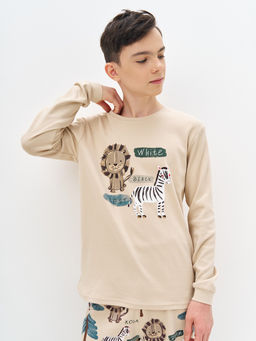 Бежевая пижама для мальчика - Kogankids фото 13