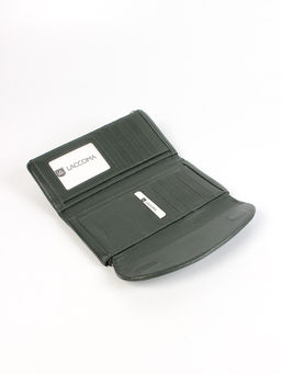 LACCOMA кошелек LA-1088-темно-зеленый натуральная кожа фото 4