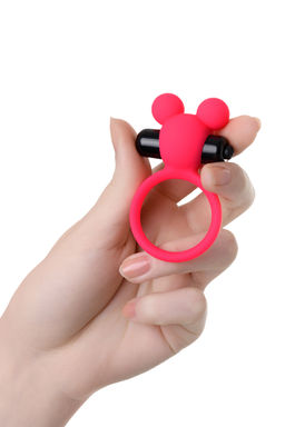 Виброкольцо на пенис A-Toys by TOYFA Pikle, силикон, розовое, 6,9 см, 3,1 см