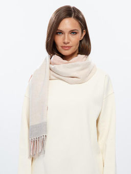 Палантин жен. виск+шерсть 60х184 LE33-911-05 - Labbra фото 4