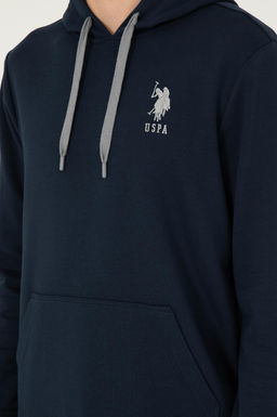 Мужской темно-синий базовый свитшот - U.s. polo assn фото 7