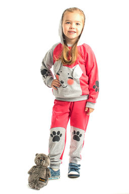 Костюм детский малинамеланж собака