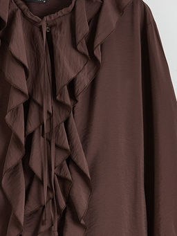 Bisiklet Yaka F?rf?rl? Bluz