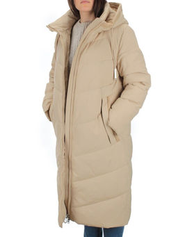 126 BEIGE Пальто зимнее женское (200 гр. холлофайбер) - Fashion фото 9