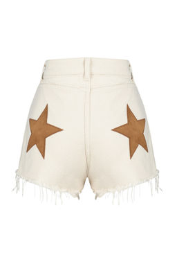 TRENDYOLMILLA Siyah Leopar Desenli Denim Nak?sl? Denim %100 Pamuklu Plaj Sort TBESS24SR00007  фото 8