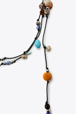 MULTI-WAY BEADED CORD NECKLACE - Zara фото 2