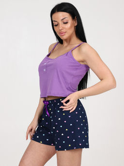 928 ПИЖАМА (шорты) (Фиолетовый/синий) - А-дина фото 4