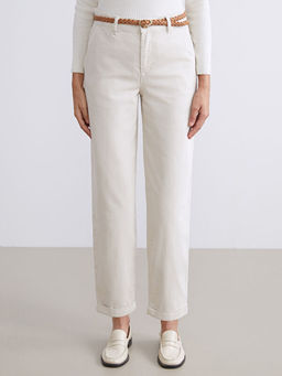 Beli Kemerli Carrot Fit Kad?n Jean Pantolon