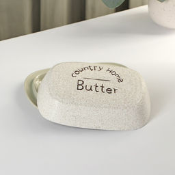 Маслёнка «Домик в деревне» 18.5×12.5×5.5 см, керамика