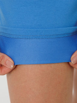 Костюм женский К-226 (кулирка/футер с лайкрой) Голубая