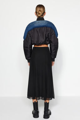 TRENDYOLMILLA Siyah Astarl? Tul Maxi Orme Etek TWOAW24ET00130 фото 5